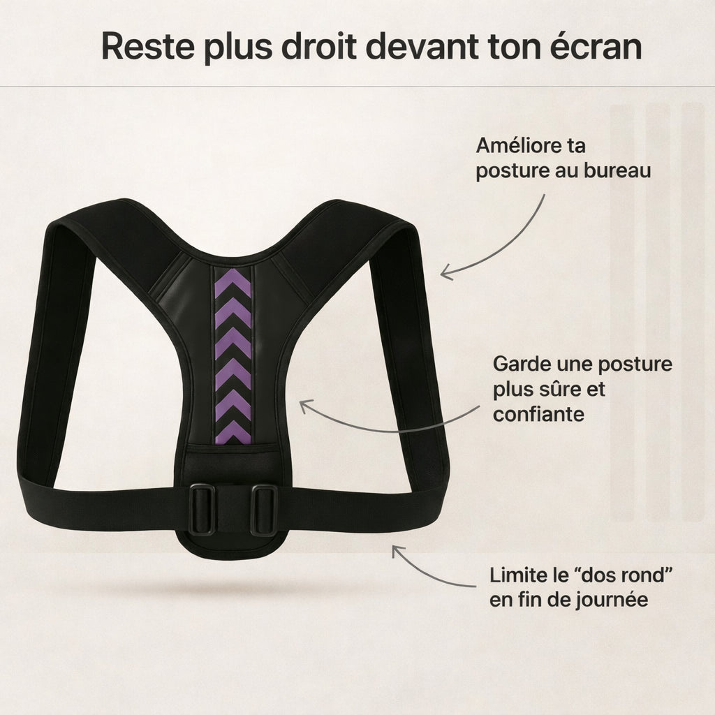 Correcteur de posture pour le dos - Sta Recto™